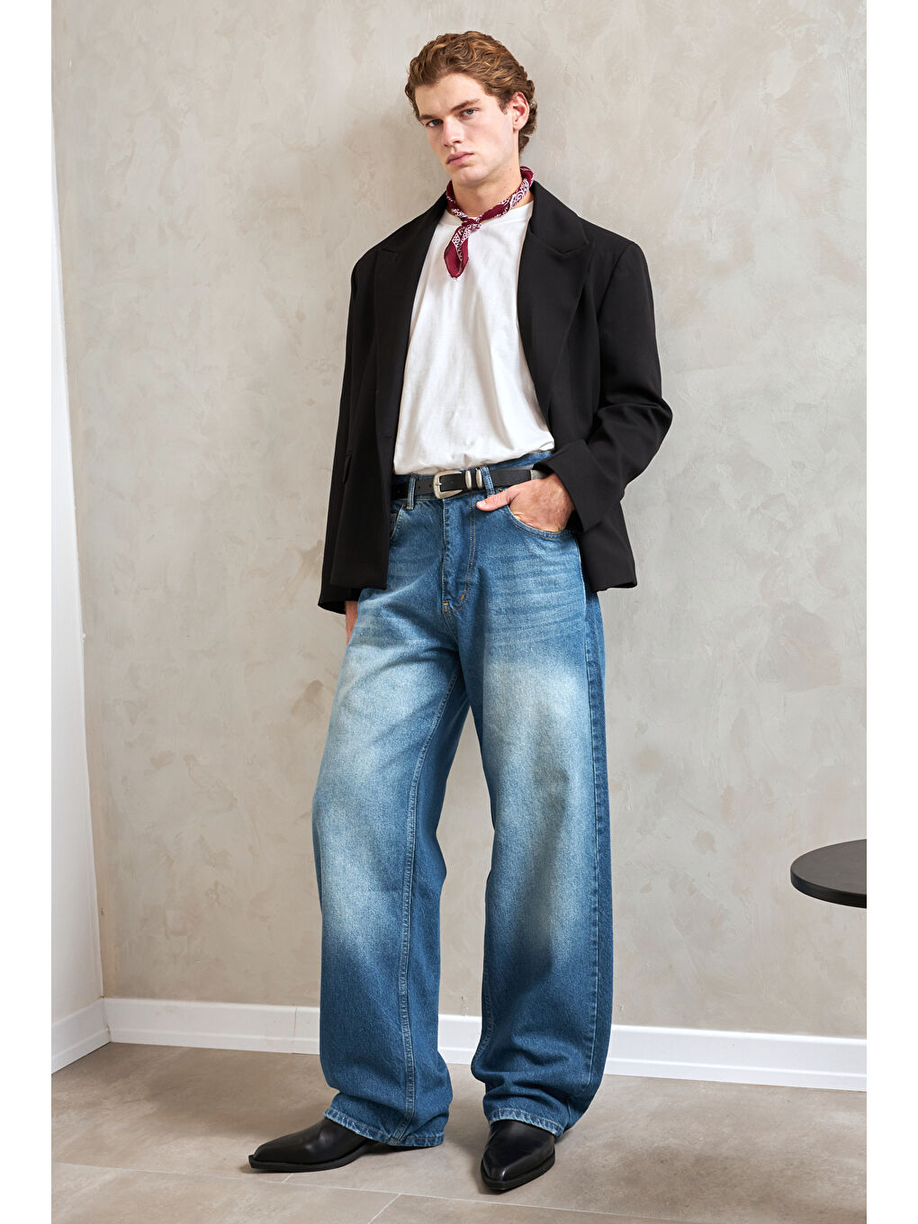 Mavi Erkek Ekstra Baggy Jean Pantolon-1