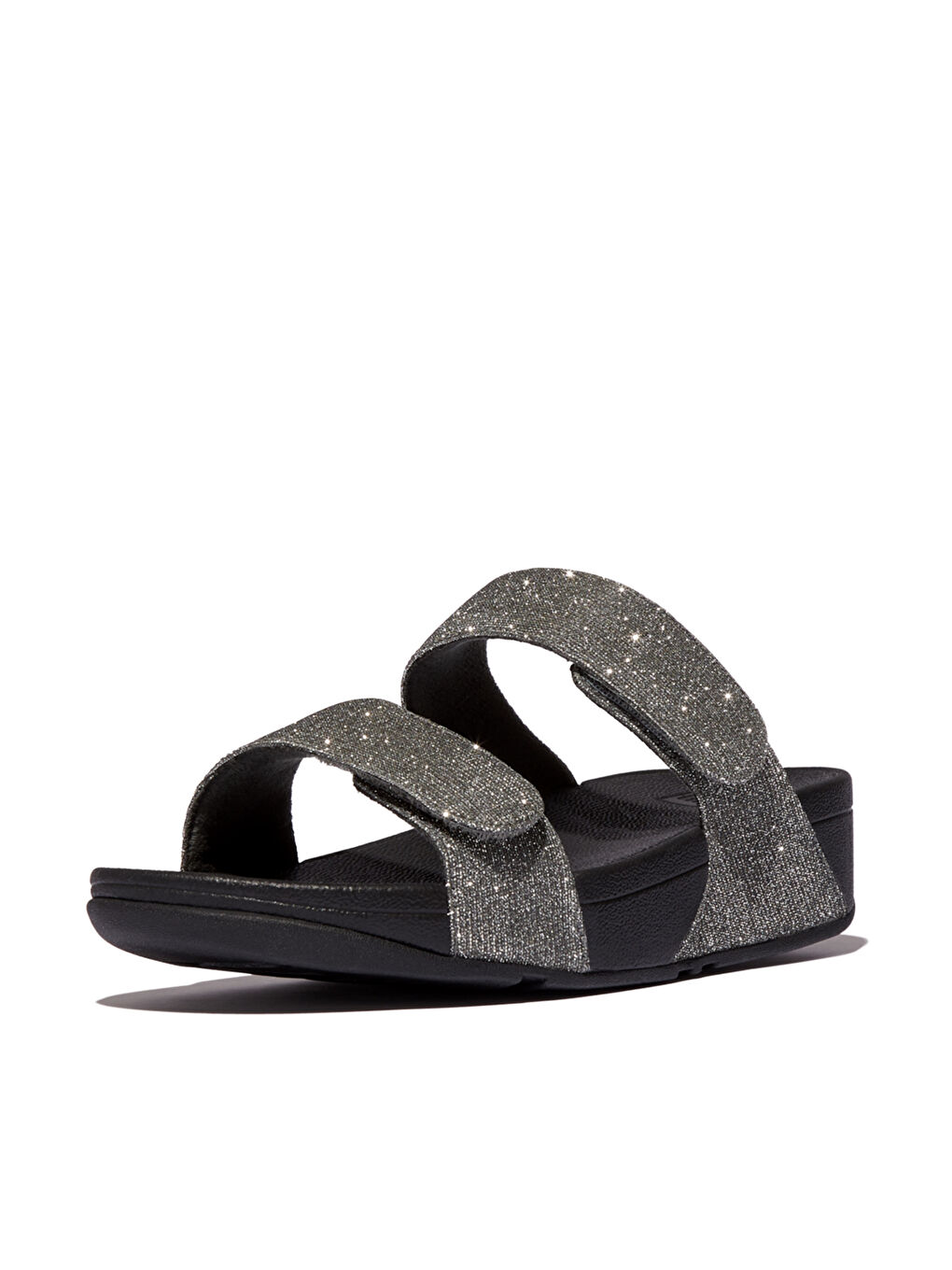 Gri Kadın Terlik FZ9-054 /A94 LULU Adjustable Shimmerlux Slides-3