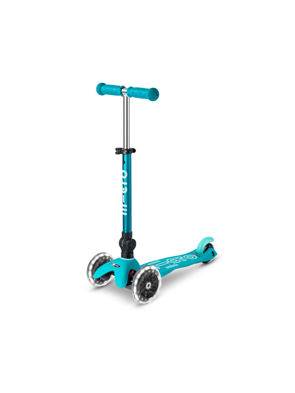 Micro Turkuaz Mini Scooter Deluxe Foldable LED Aqua