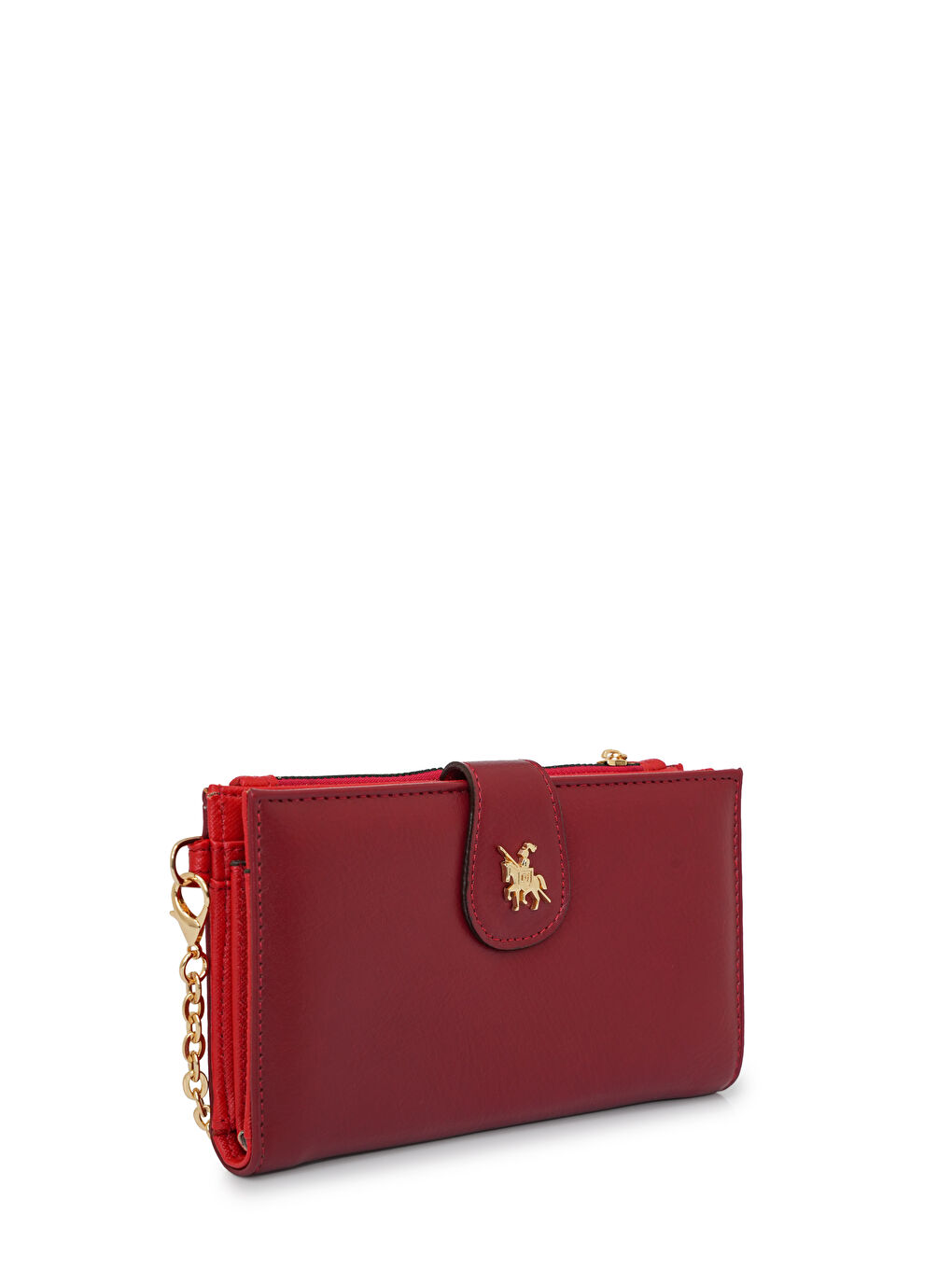 Kırmızı Zincir Detaylı Askılı Kadın Cüzdan CZ102-1-1