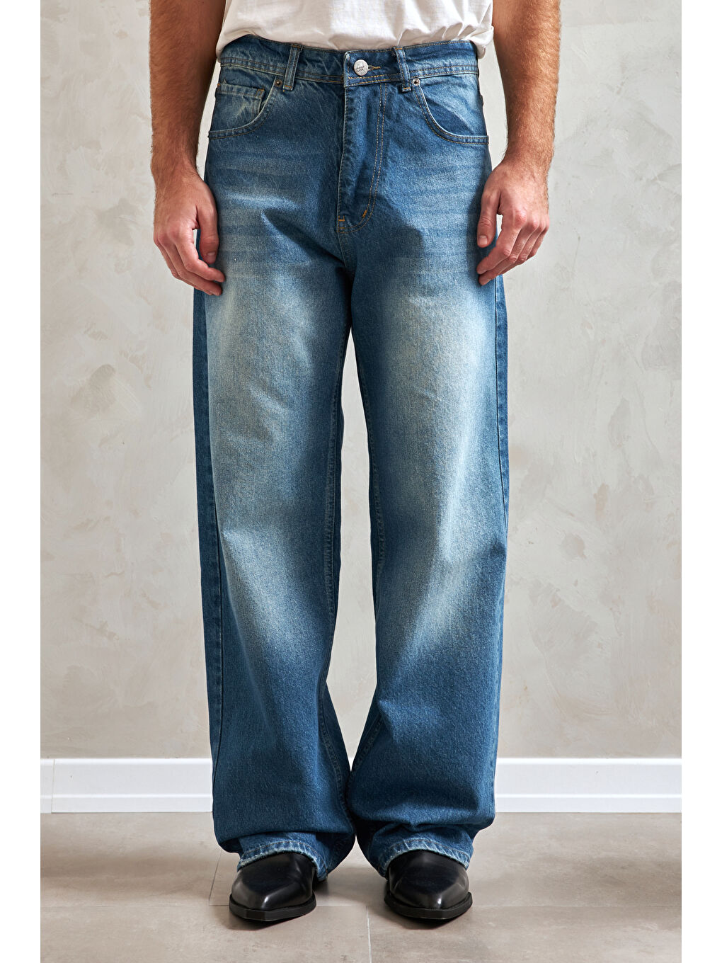 Mavi Erkek Ekstra Baggy Jean Pantolon-2