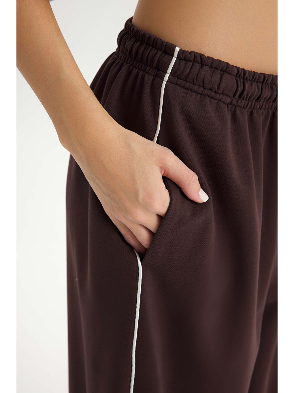 Kahverengi Arles Kahve T-Shirt Eşofman Takım-7