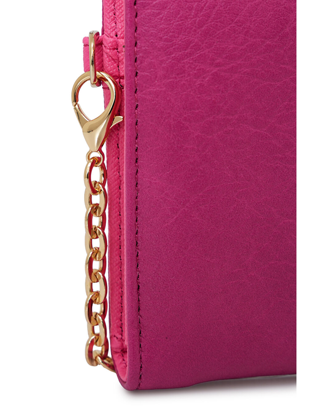 Fuşya Zincir Detaylı Askılı Kadın Cüzdan CZ102-1-4