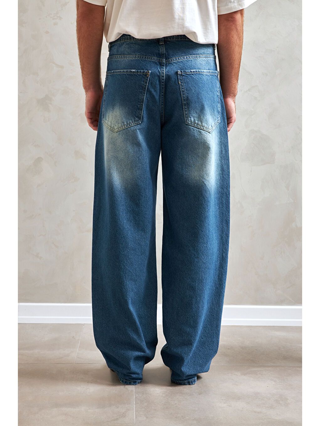 Mavi Erkek Ekstra Baggy Jean Pantolon-4