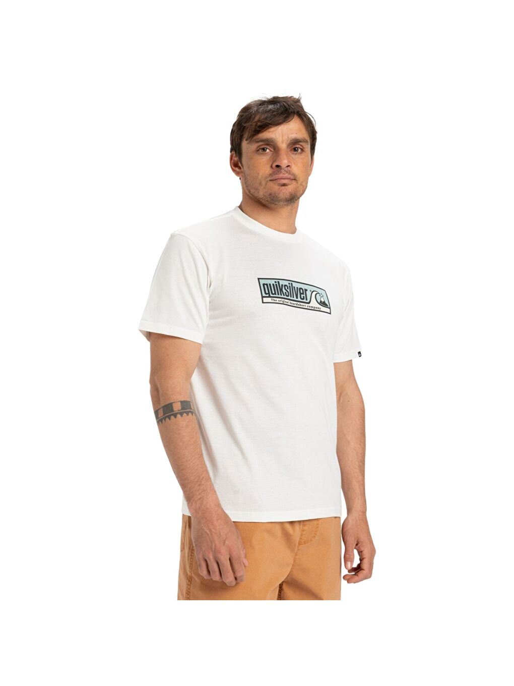 Evo Endless Type Erkek Beyaz Tişört-1