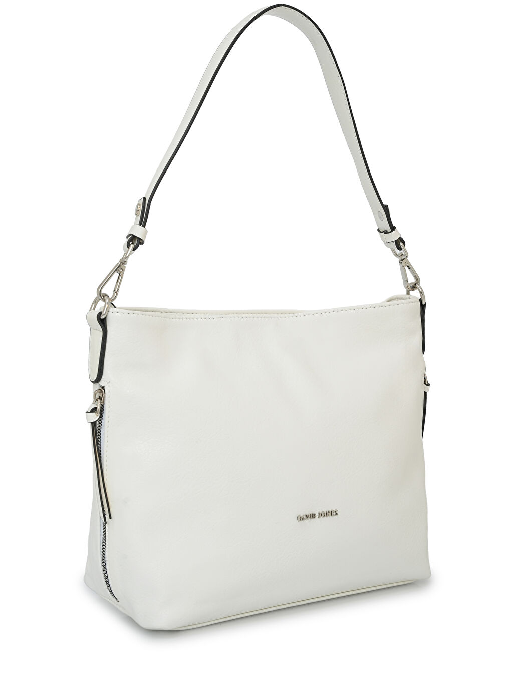 Beyaz Dökümlü Kadın Omuz Çantası DJ280-2-2