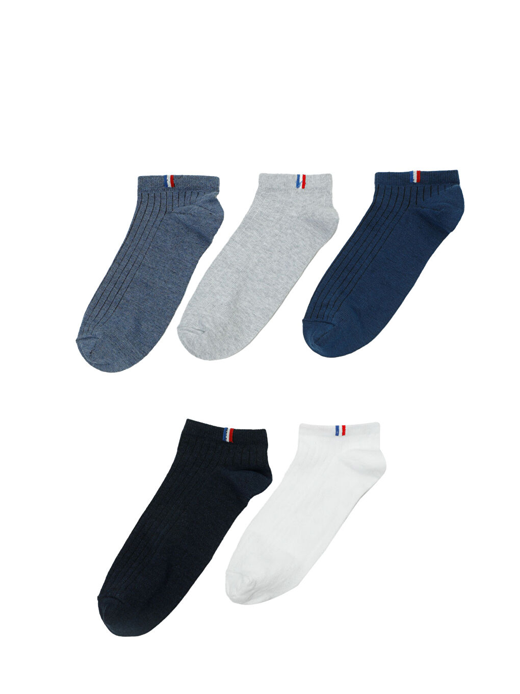 Karışık MARINE 5LI PTK-M 5FX Çok Renkli Erkek 5'li Patik Çorap