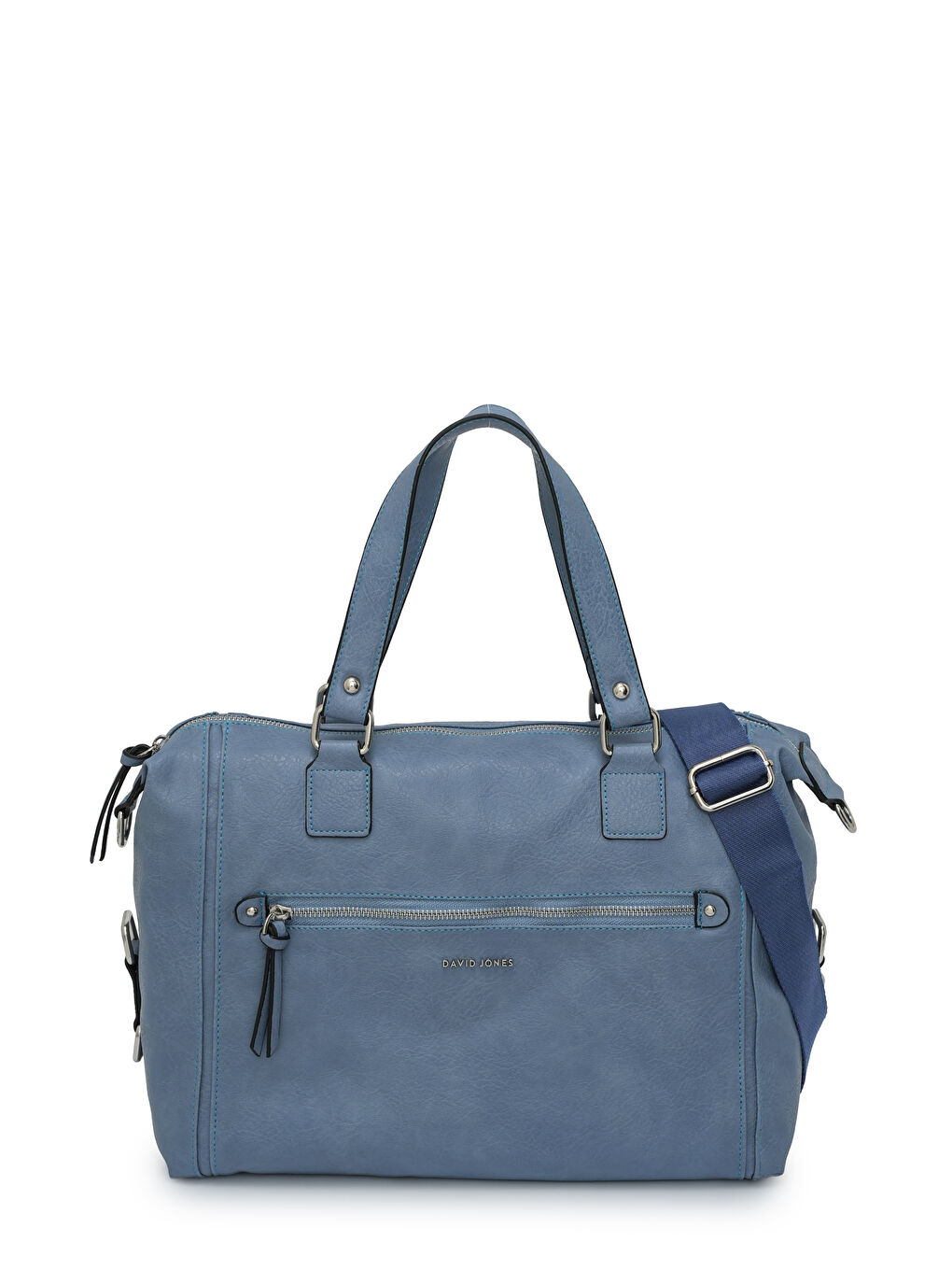 Mavi Ön Cep Fermuar Detaylı Kadın Omuz Çantas DJ262-2-1