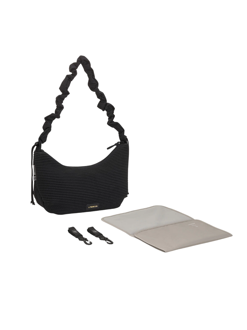 Lunua Bum Bag Up Bebek Bakım Çantası Nubbed Black-2