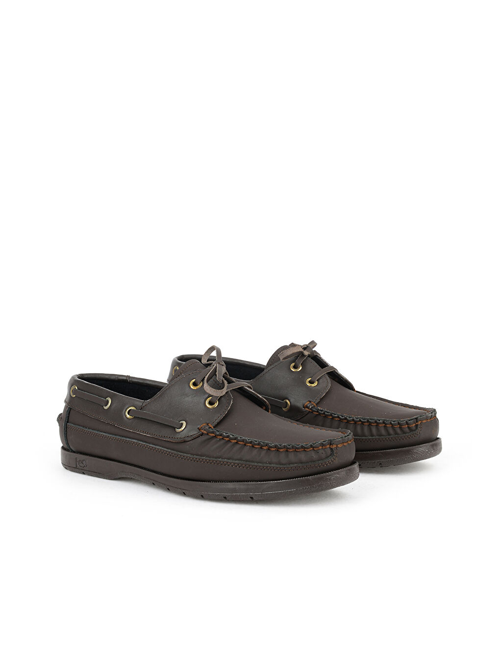 Kahverengi Hakiki Deri Erkek Günlük Ayakkabı 153423Z292 Kahve-1