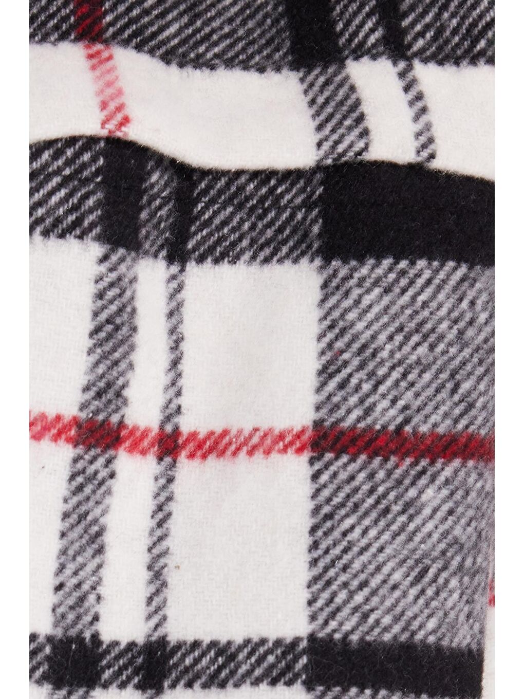 Karışık Kadın Relax Fit Rahat Kesim Uzun Kollu Çift Cepli Kareli Kışlık Oduncu Apaş Yaka Gömlek-5