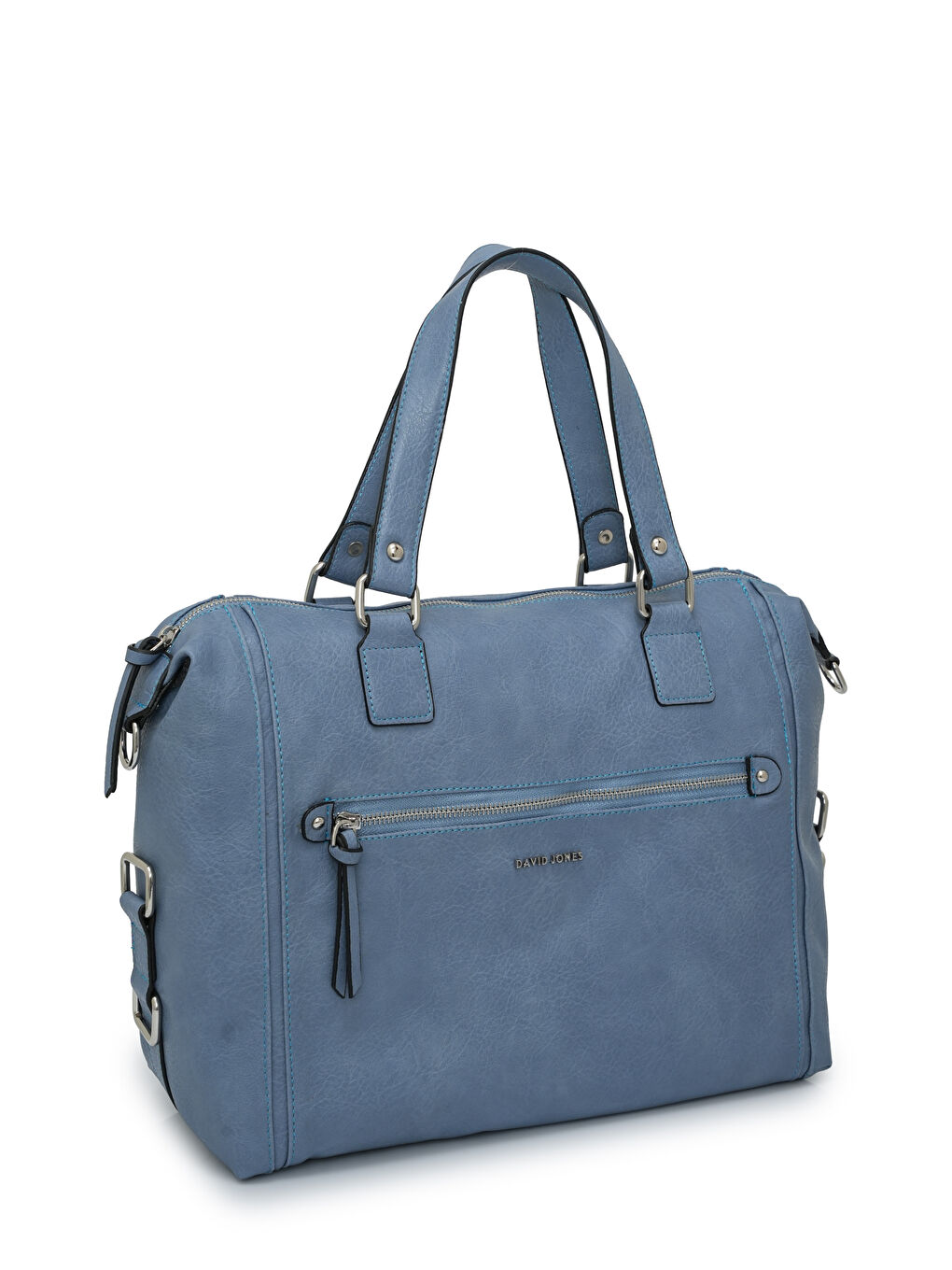 Mavi Ön Cep Fermuar Detaylı Kadın Omuz Çantas DJ262-2-2