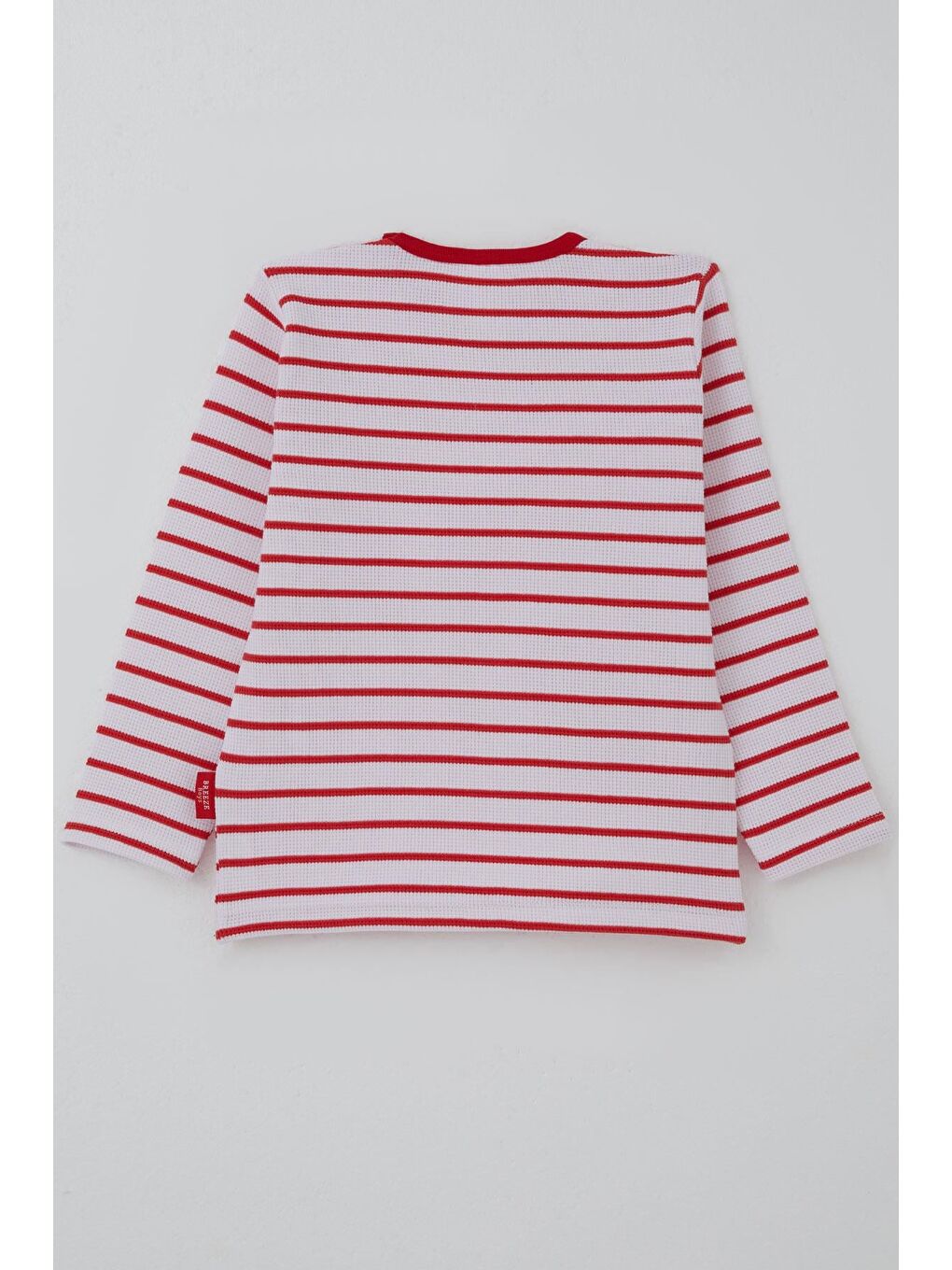 Erkek Bebek Uzun Kollu Tişört Patlı Çizgili Beyaz (9 Ay-3 Yaş)-1