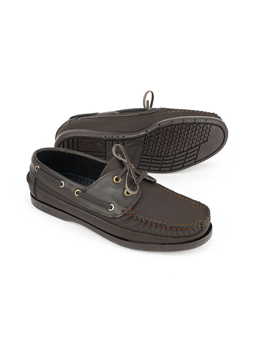 Kahverengi Hakiki Deri Erkek Günlük Ayakkabı 153423Z292 Kahve-3