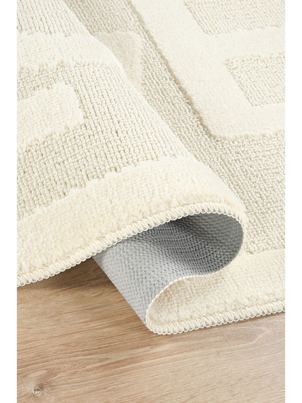 Ekru Doğal Kaymaz Taban Banyo Paspas Uzun Ömürlü Yumuşak Su Emici Yazılı Paspas Love-Krem-2