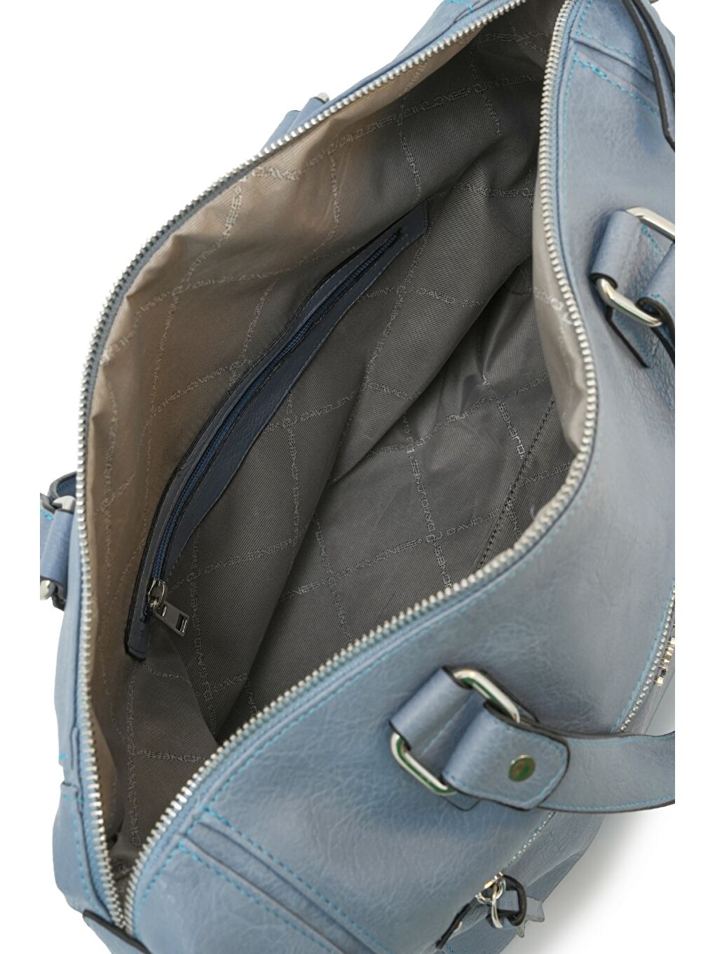 Mavi Ön Cep Fermuar Detaylı Kadın Omuz Çantas DJ262-2-4