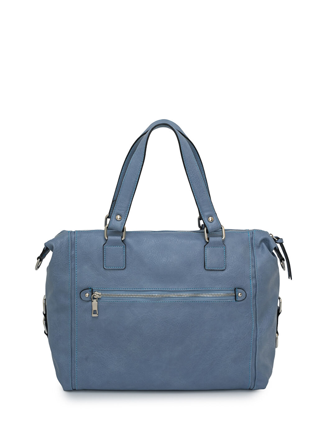 Mavi Ön Cep Fermuar Detaylı Kadın Omuz Çantas DJ262-2-5