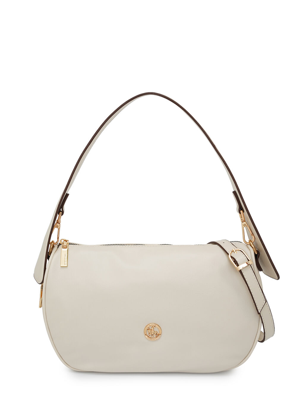 Bej Logolu Kadın Omuz Çantası DJ358-1-1