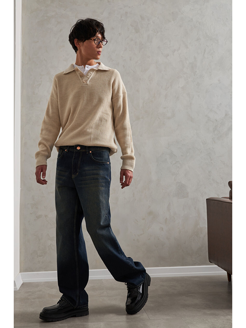 Mavi Erkek Ekstra Baggy Jean Pantolon-2