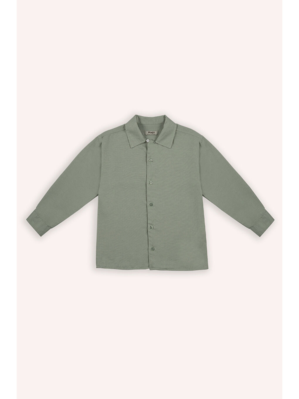 Yeşil Erkek Çocuk Oxford Gömlek-1