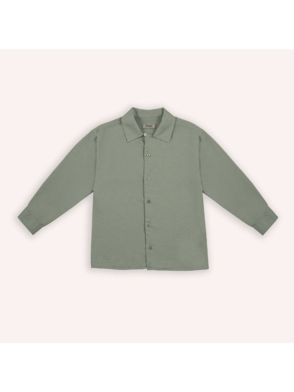 Yeşil Erkek Çocuk Oxford Gömlek-2