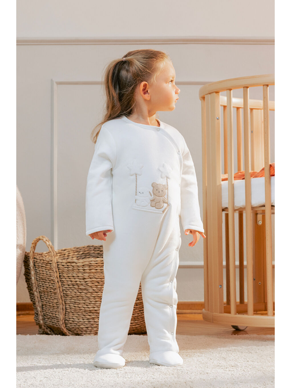 Ekru Unisex Bebek Uyku Tulumu-1