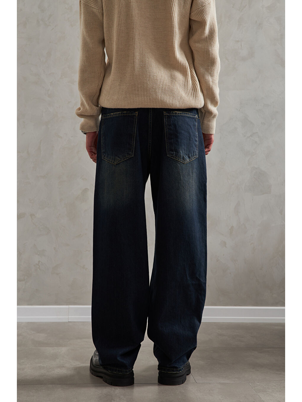 Mavi Erkek Ekstra Baggy Jean Pantolon-4