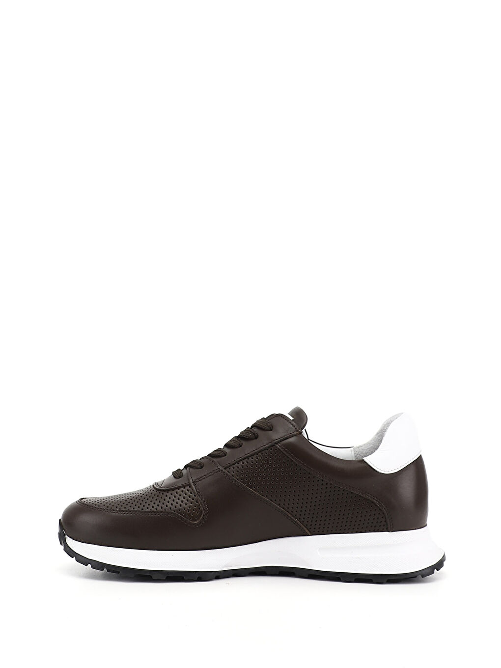 Kahverengi Erkek TÜTÜN KAHVE Bağcıklı Hakiki Deri Comfort Sneaker-3