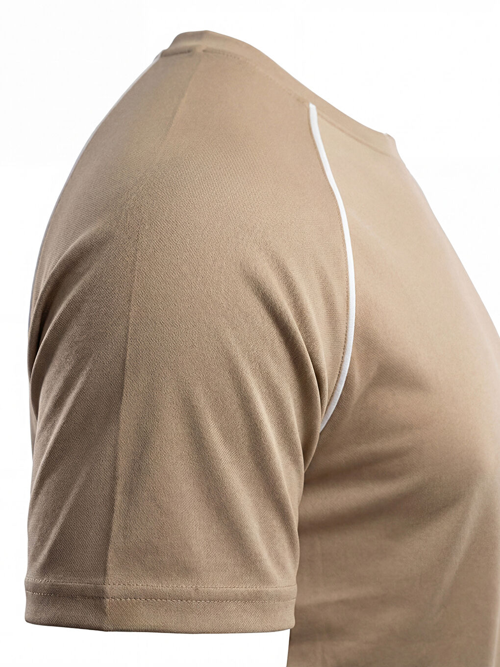 Bej ORENDAHILL Erkek Spor Tişört Hızlı Kuruyan Esnek Regular Fit Reglan Biyeli Activewear-5