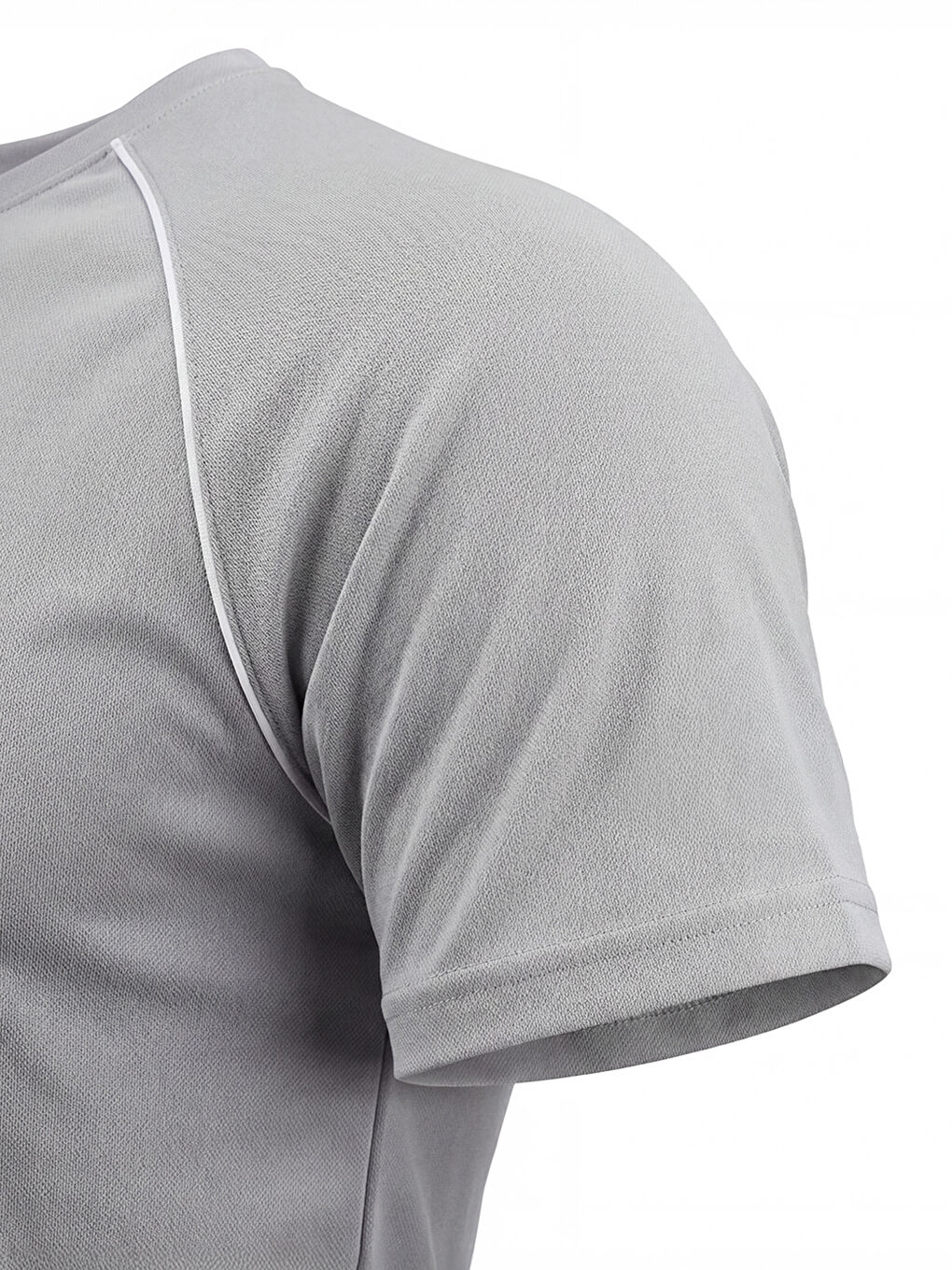 Gri ORENDAHILL Erkek Spor Tişört Hızlı Kuruyan Esnek Regular Fit Reglan Biyeli Activewear-5