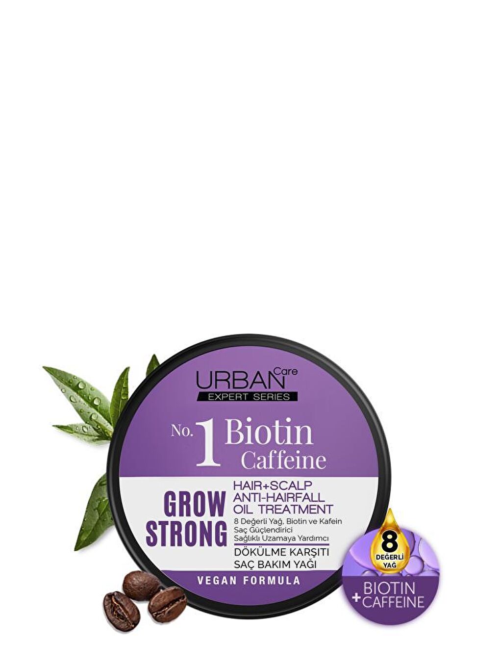 Urban Care Expert Biotin ve Kafein Grow Strong Saç Güçlendirici Bakım Yağı-Vegan-240ML - 3