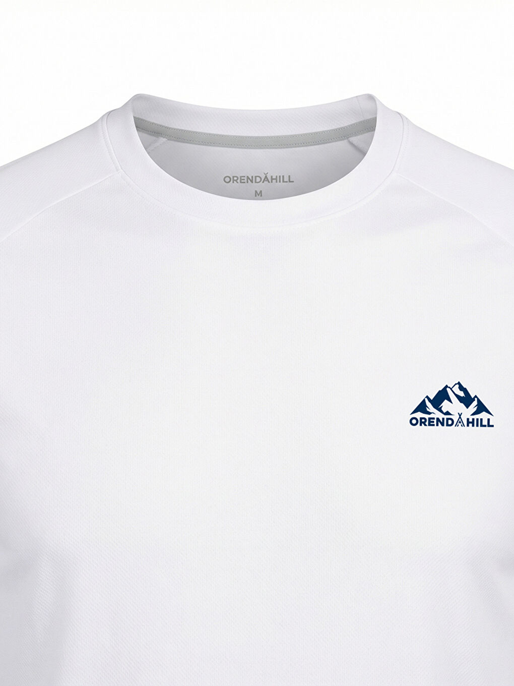 Beyaz ORENDAHILL Erkek Spor Tişört Hızlı Kuruyan Esnek Regular Fit Reglan Biyeli Activewear-3