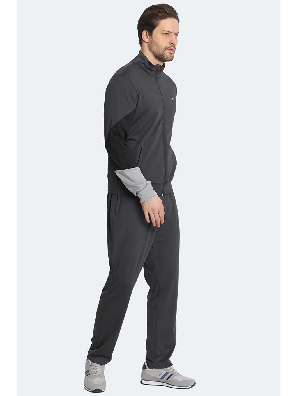 SLAZENGER RAPID Erkek Eşofman Takımı Koyu Gri - 3