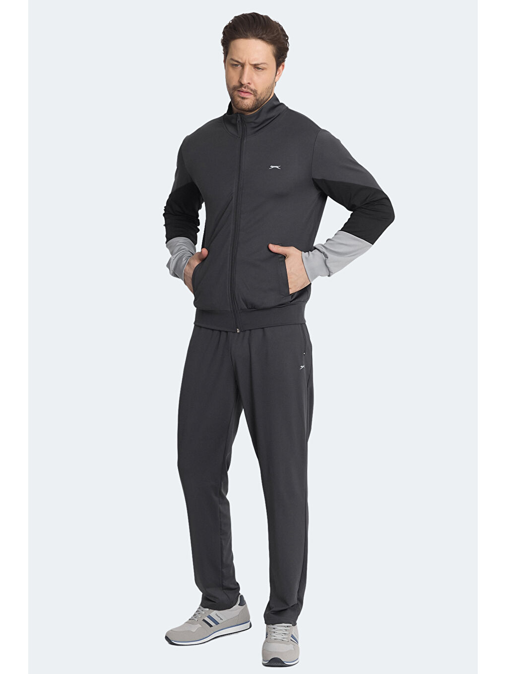 SLAZENGER RAPID Erkek Eşofman Takımı Koyu Gri - 6
