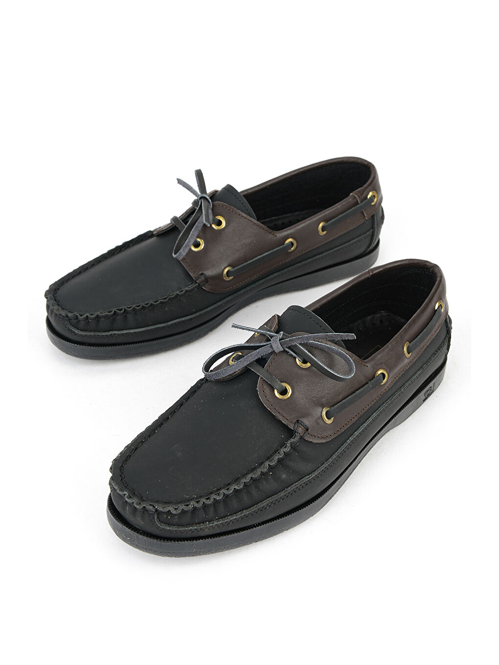 Hakiki Deri Erkek Günlük Ayakkabı 153423Z292 Siyah-Kahve-4