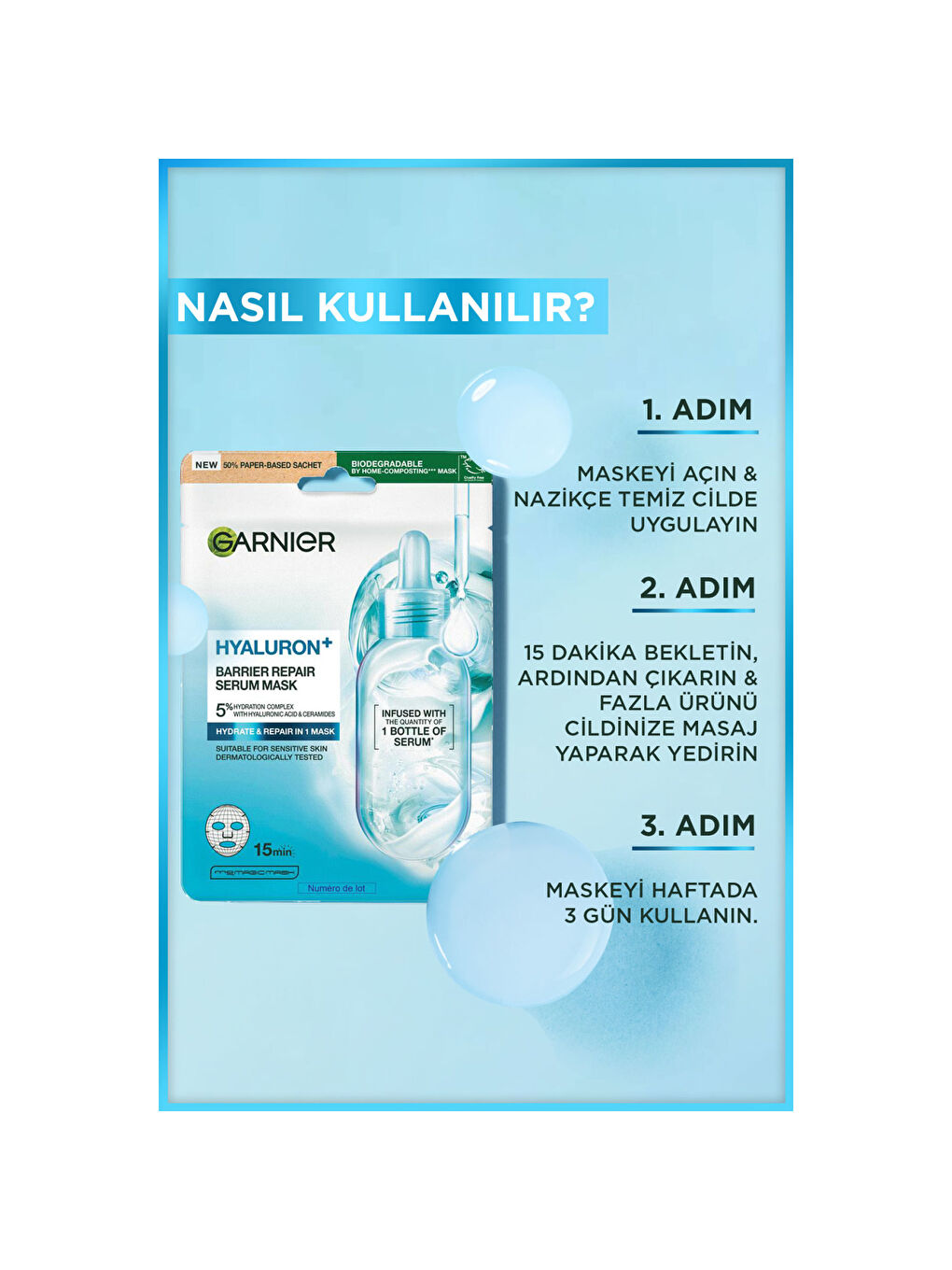 Hyaluron+ Bariyer Onarıcı Serum Maske 28GR-3