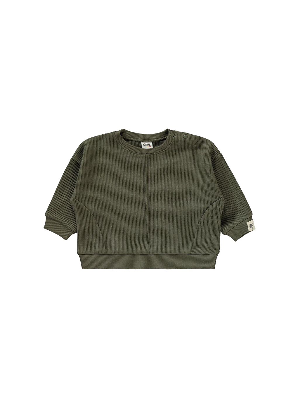 Baby Etiketli 6-18 Ay Takım - Haki-1