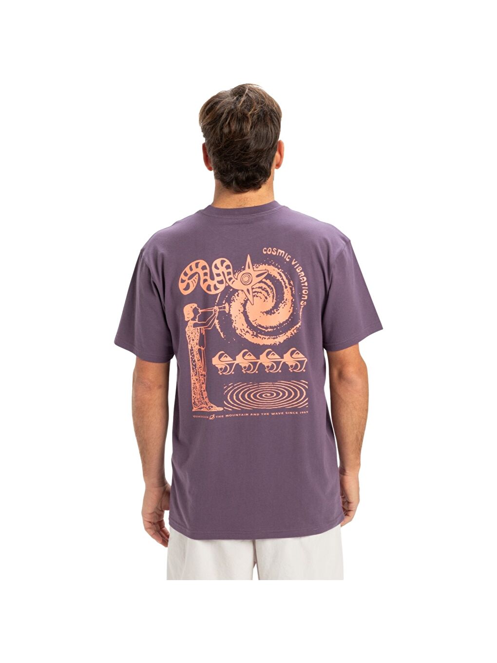 Ev Cosmic Vibrations Erkek Mor Tişört-3