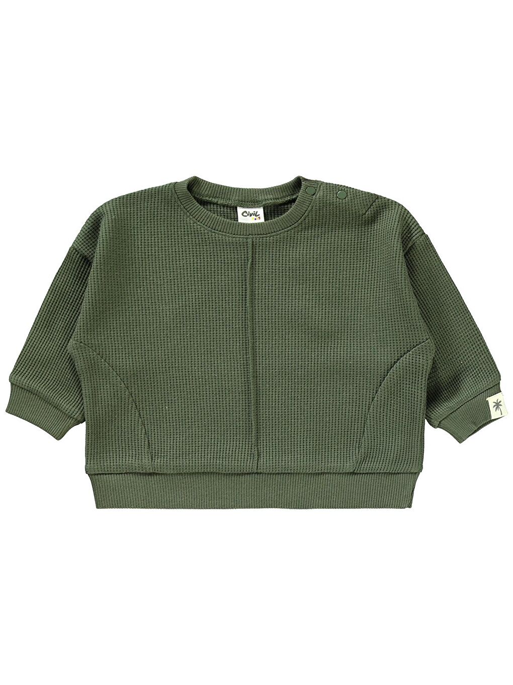 Baby Etiketli 6-18 Ay Takım - Haki-7