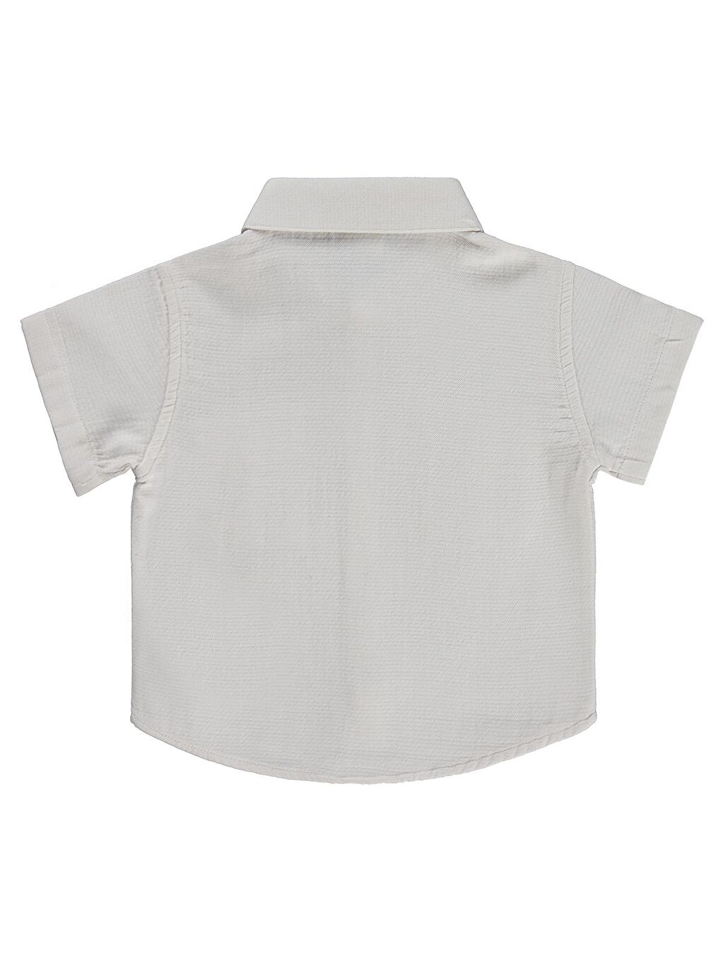 Baby Çift Cepli 6-18 Ay Gömlek - Bej-1