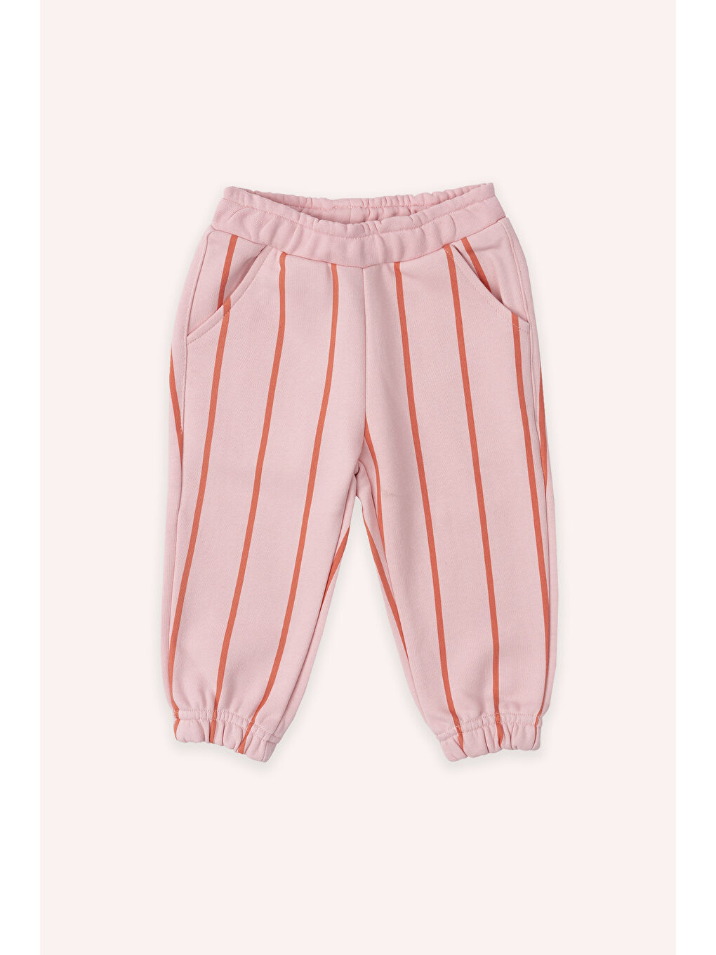 Pembe Kız Çocuk Çizgili Eşofman Altı