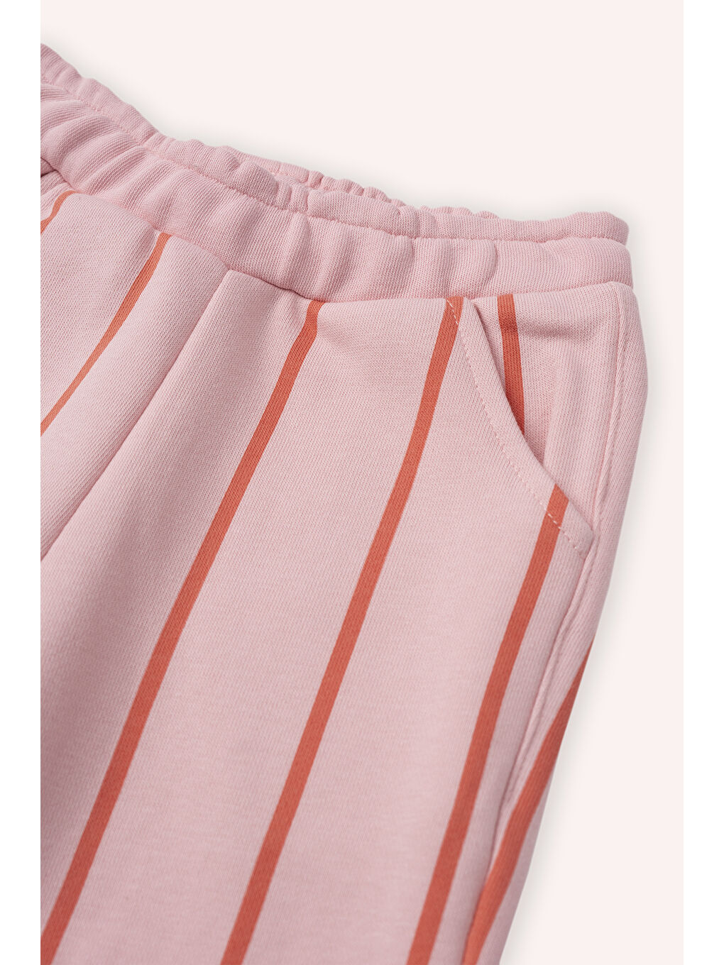 Pembe Kız Çocuk Çizgili Eşofman Altı-2