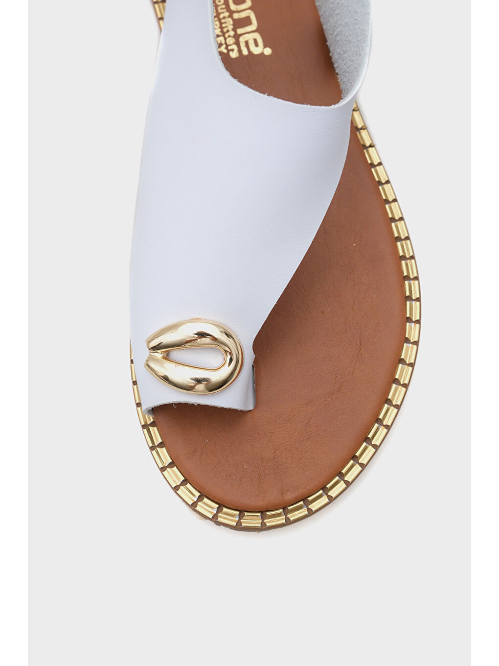 Beyaz Janot Kadın Sandalet-3