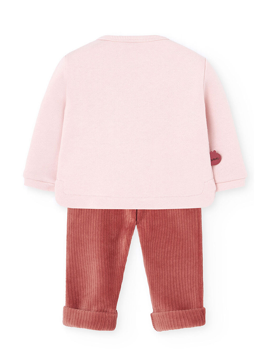 Pembe Kız Bebek Tavşan Desenli Takım-1