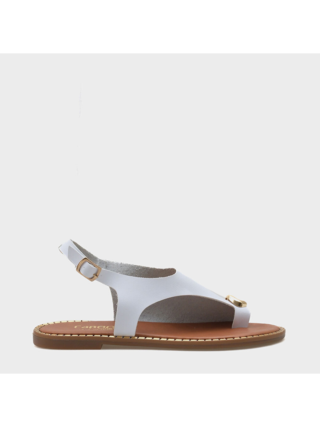 Beyaz Janot Kadın Sandalet-5