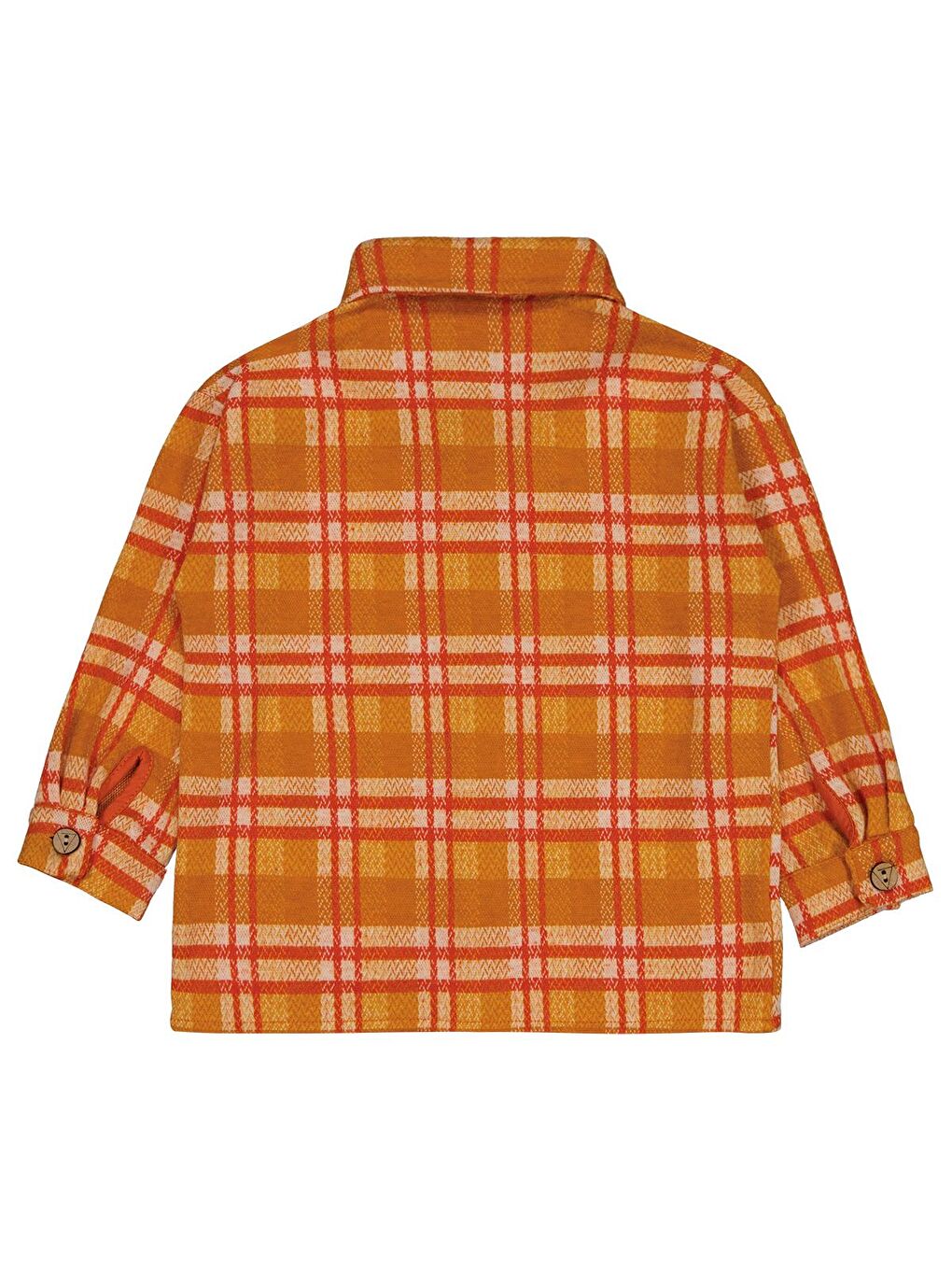 Boys Ekoseli 2-5 Yaş Gömlek - Turuncu 5-6 Yaş-1