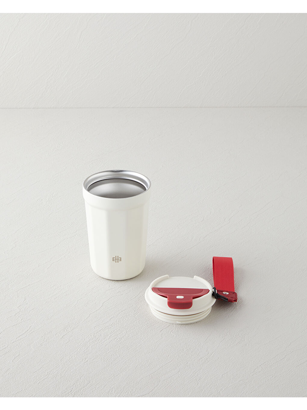 Ekru Good Mood Fiera Çelik Termos 350 ml Krem-4