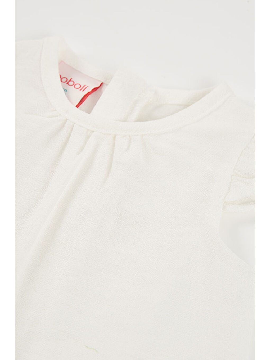 Çiçek Desenli Elbise 6-24 Ay Beyaz-3