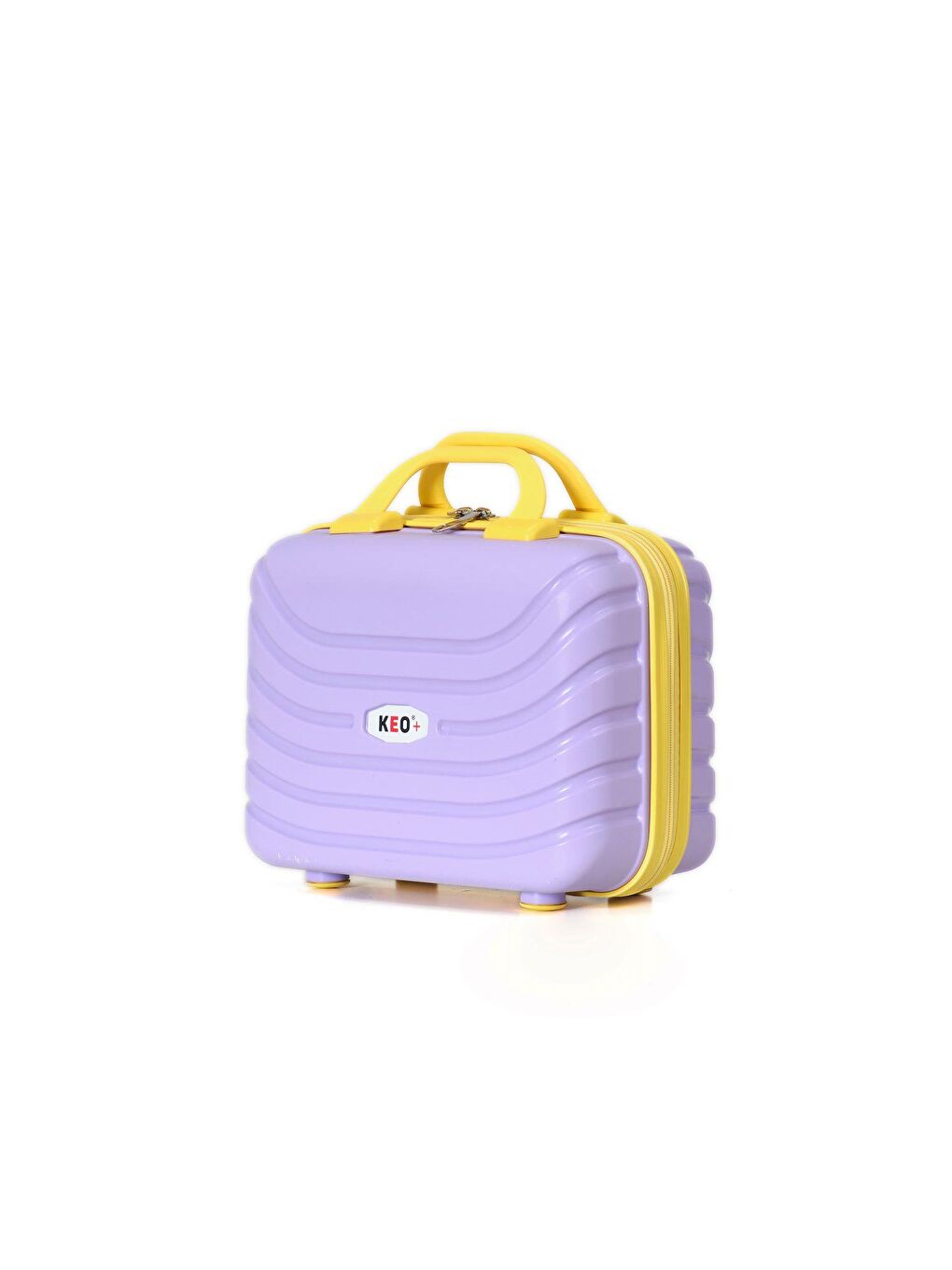 Lila-Sarı PP Silikon Makyaj Çantası-1