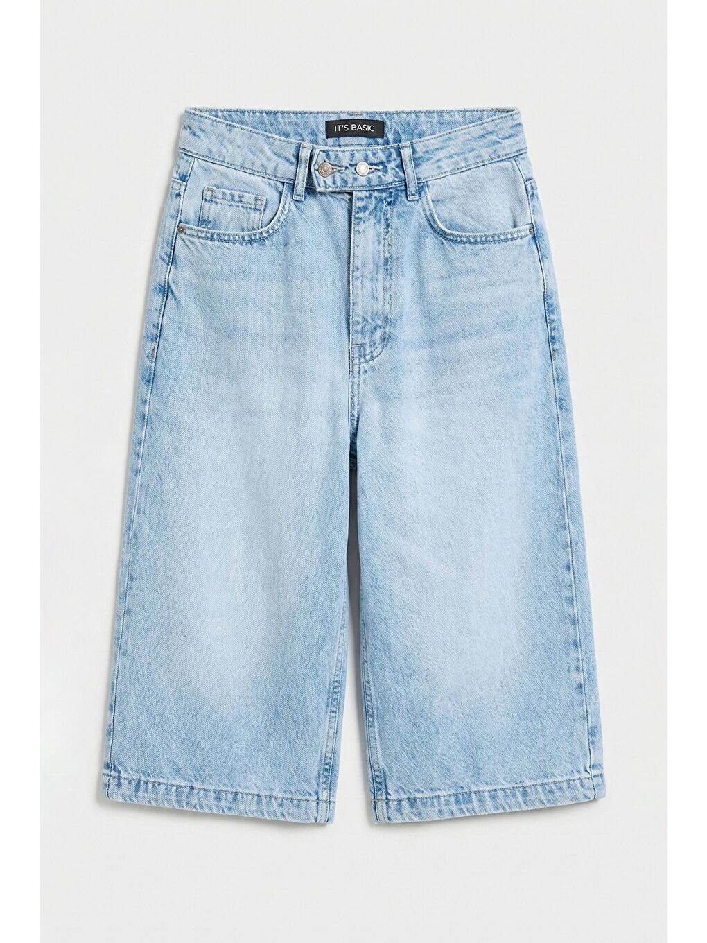 Mavi Kadın Ice 4s6-3 Maxi Boy Bermuda Kemer Detaylı Denim Şort-6